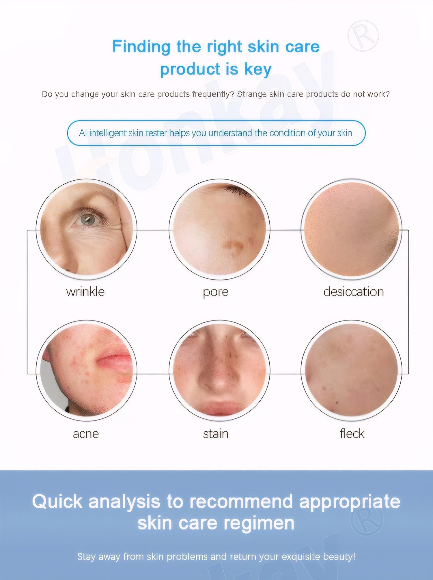 Cobbawe Professional Skin Analyzer Machine - Cobbawe Facial Skin Detection & Analysis for Healthy Skin Care MK-W-13.3