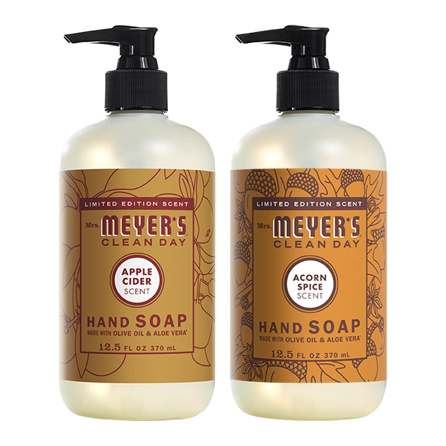 MRS. MEYER'S CLEAN DAY MRS. MEYER'S CLEAN DAY Hand Soap Variety Pack, 1 Apple Cider, 1 Acorn Spice, 2 CT
