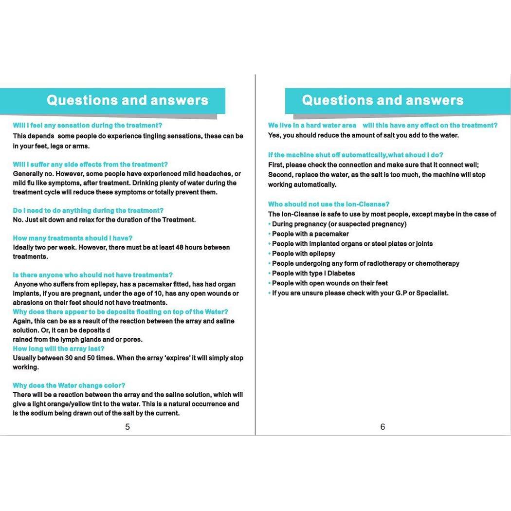 YXJPP Ionic Detox Foot Spa Bath Massage Apparatus, Ion Cleanse Ionic Foot Bath Aqua Cell Feet Spa Machine Detox Foot Massage Bath Anti Stress, with Foot Bath Bag