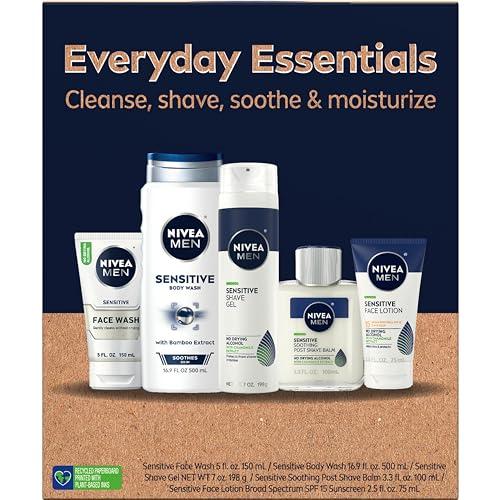 Nivea Men NIVEA MEN Complete Collection Skin Care Set for Sensitive Skin, 5 Piece Set