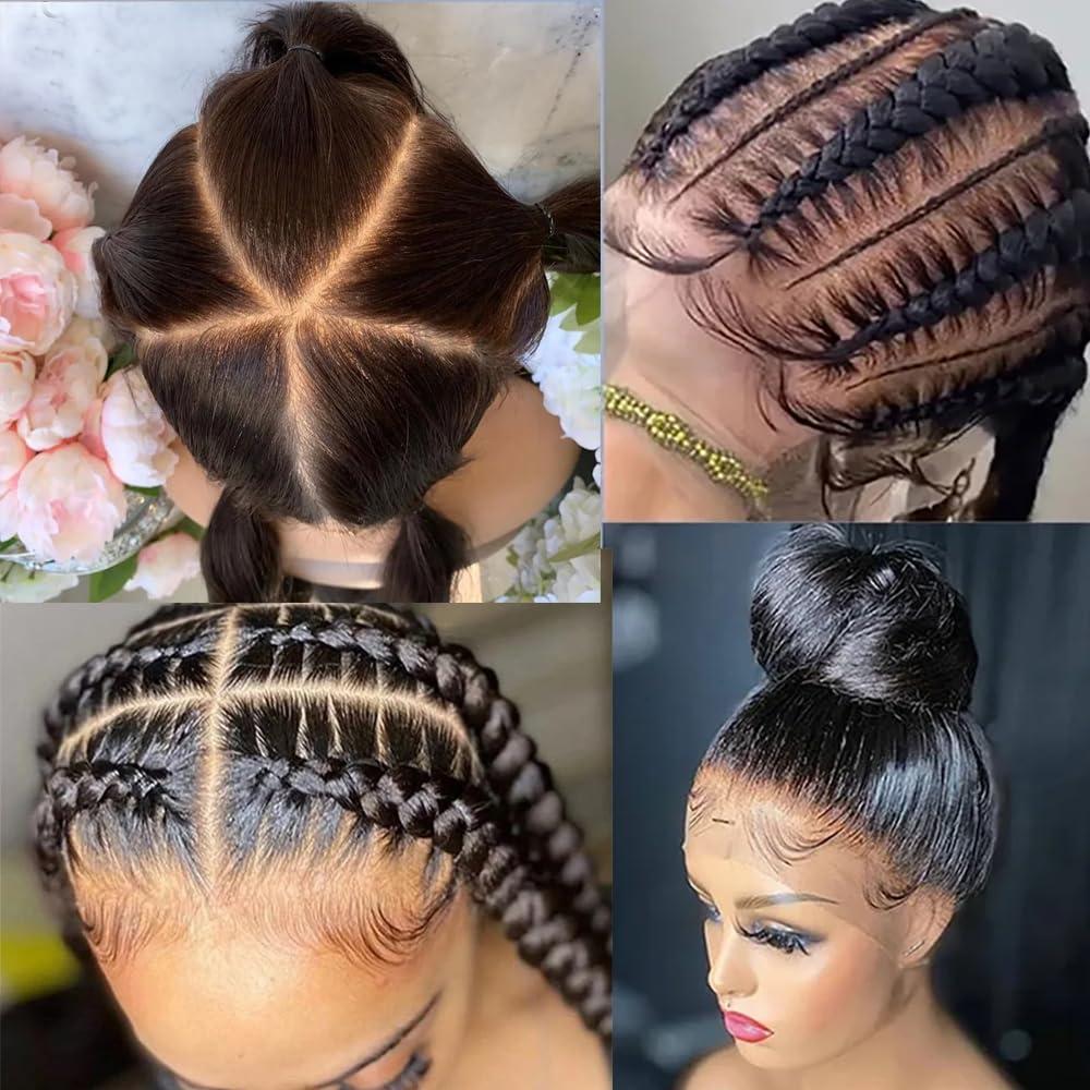 JYZ JYZ Full Lace Human Hair Wigs Burmese Wet Curly Hair 150% Density Full Lace Wigs Human Raw Hair Plucked Bleached Knots with Baby Hair 10 inch Free Part