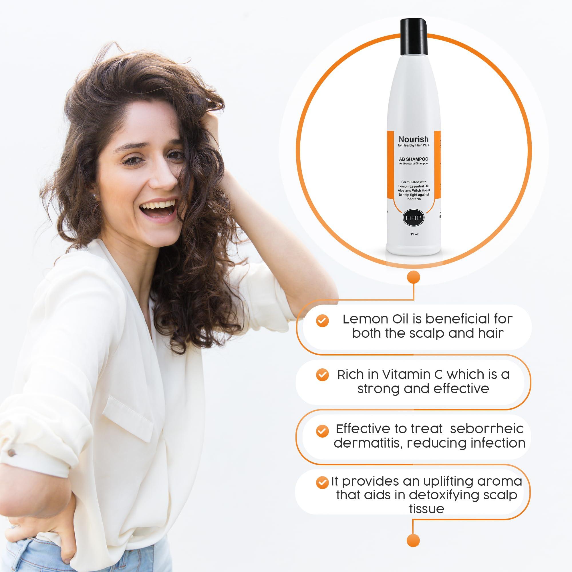 Healthy Hair Plus Healthy Hair Plus Anti-B Scalp Shampoo - Soothes Itching, Irritation, Redness, & Flaking - Ideal for Sensitive Skin, Ringworm, Seborrhea, and Scalp Acne - Suitable for Men, Women, and Teens