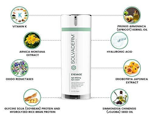 Solvaderm Solvaderm Eyevage Anti-Aging Eye Rejuvenation Treatment Cream For Puffy Eyes, Dark Circles, Fine Lines, Wrinkles & Crow’s Feet