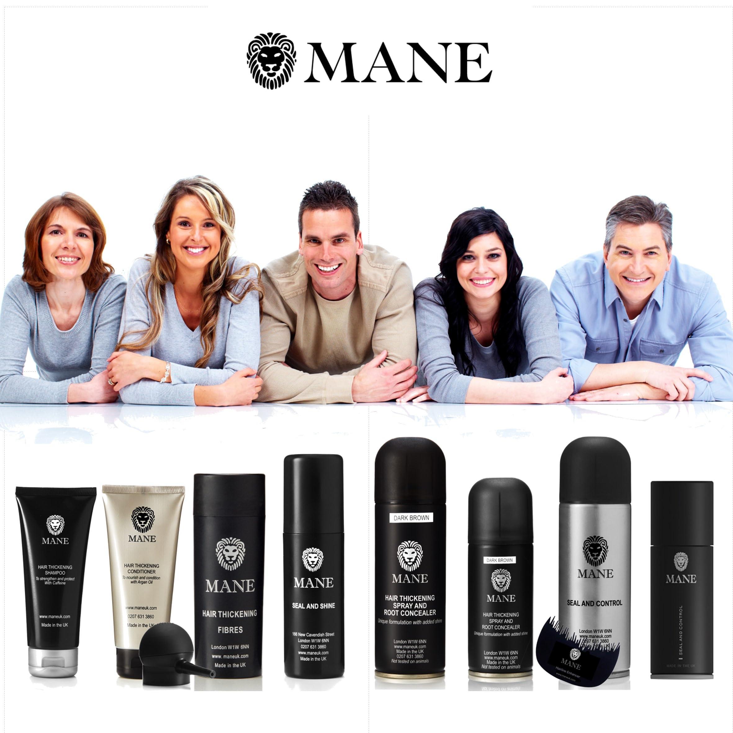 MANE Mane Hair Thickener with a Seal and Control 100 ml duo pack (Dark Brown)