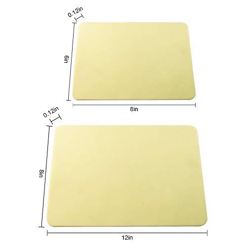 Autdor Autdor Blank Tattoo Skin Practice - 10Pcs of Large and Medium Silicone Tattoo Practice Skin Double Sides Tattoo Skins Microblading Eyebrow Practice Skin for Beginners and Experienced Tattoo Artists