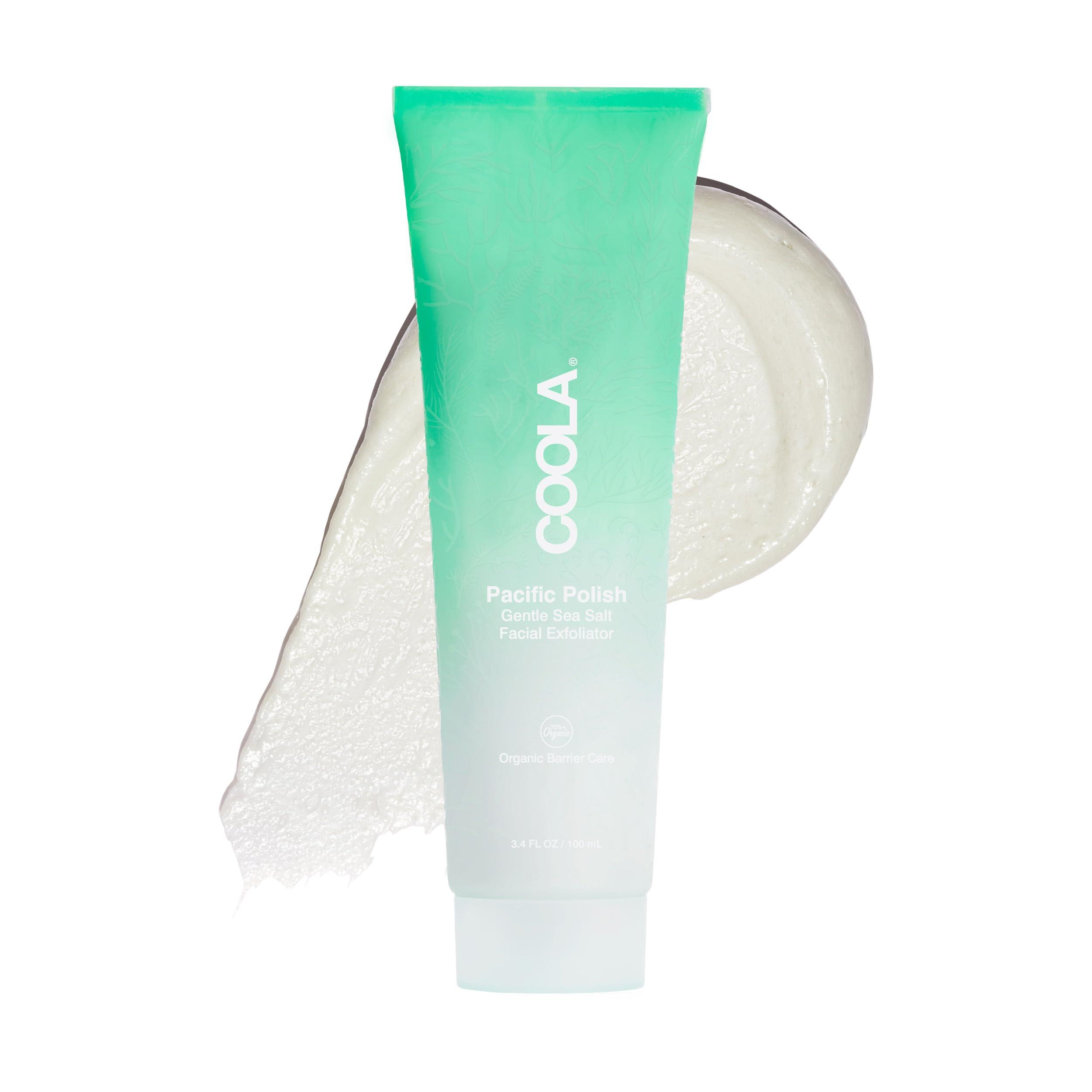 Coola COOLA Organic Pacific Polish Face Exfoliator, Dermatologist Tested Skin Barrier Protection with Coconut Oil, Vegan and Gluten Free, 3.4 Fl Oz