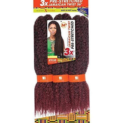 Sensationnel Sensationnel X-Pression Pre-Stretched Crochet Braid - 3X JAMAICAN TWIST 36" (2 Dark Brown)