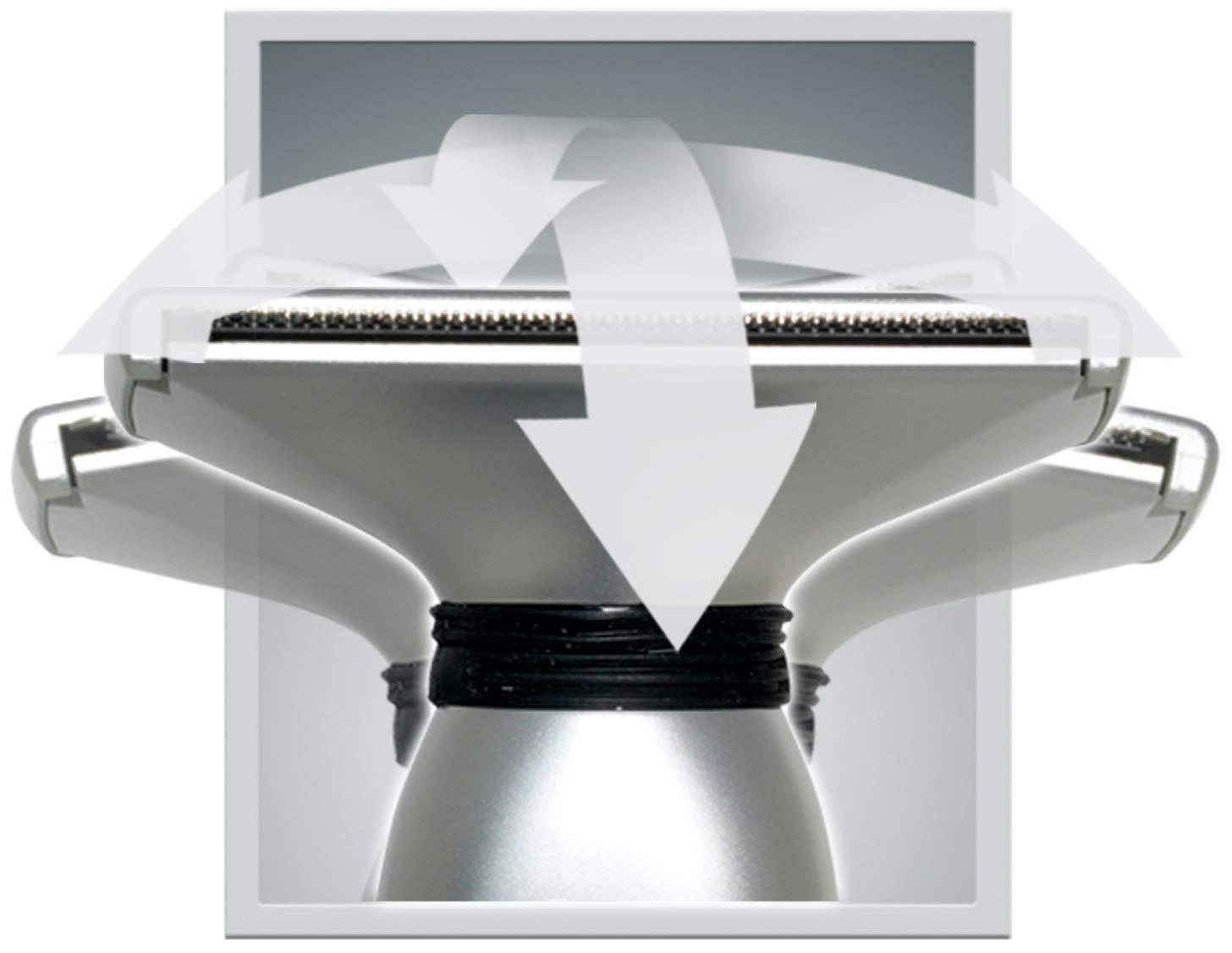 Platinum Pro MANGROOMER - PLATINUM PRO New Back Shaver with 3 Shock Absorber Flex Heads, Power Hinge, Extreme Reach Handle & Bonus Case! (Generation 8.0), 4 Piece Set