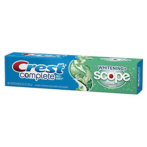 Crest Crest Complete Whitening Plus Scope Minty Fresh Toothpaste, 8-Ounce (Pack of 4)
