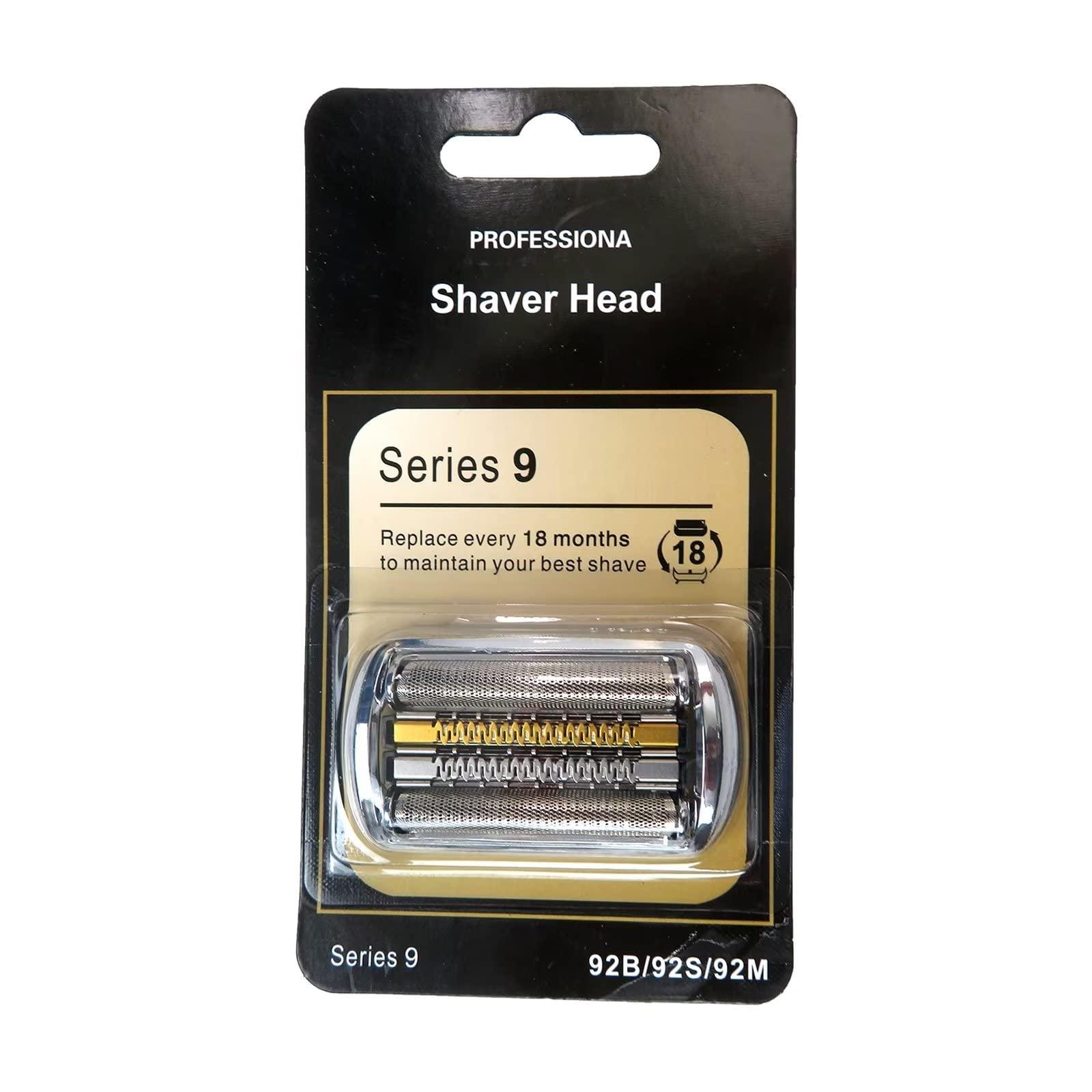 USonline911 2023 Version Series 9 92S 94M Replacement Shaver Head for Braun 2023 Version Series 9 Electric Shaver Foil & Cutter 9030s 9040s 9050cc 9240s 9242s 9280cc Silver