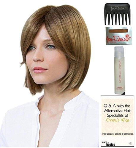 Amore & Christy's Wigs Codi Wig by Amore, 15 Page Christy's Wigs Q & A Booklet, 2oz Travel Size Wig Shampoo, Wig Cap & Wide Tooth Comb COLOR SELECTED: CHESTNUT