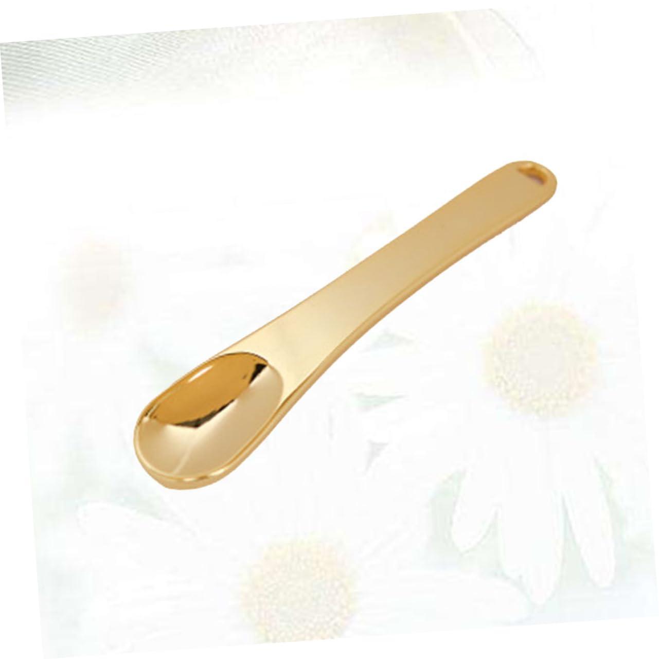 Beavorty Beavorty 15 Pcs Eye Spoon Facial Cosmetic Spoon Eye Cream Spoon Eye Cream Applicator Eye Massage Stick Face Cream Spoon Eye Roller for Puffy Eyes Skincare Cosmetic Spatula Mini Spoon Golden