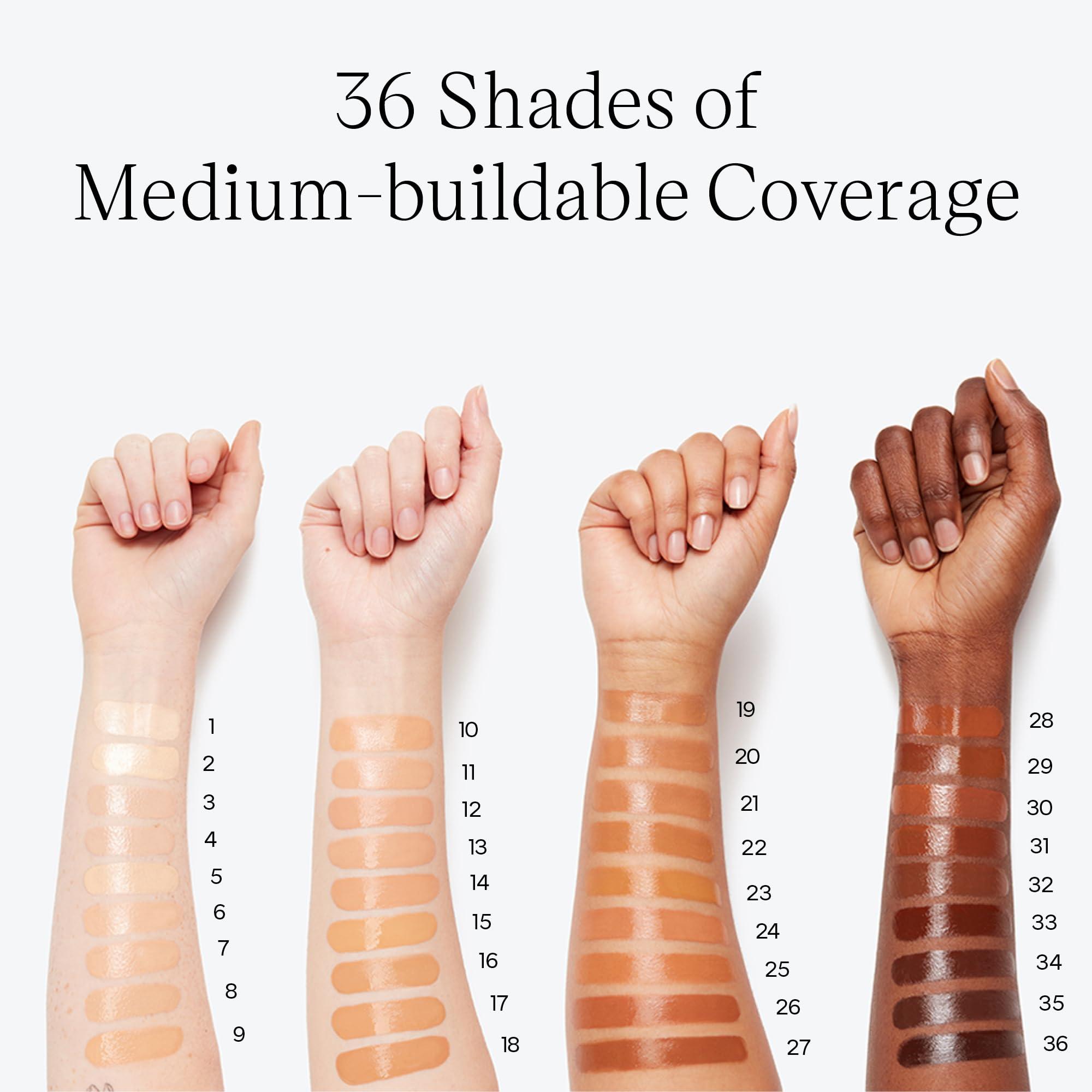 Saie Saie Glowy Super Skin Tint Liquid Foundation - Hydrating Serum Foundation with Lightweight, Medium Coverage - Formulated with Hyaluronic Acid to Hydrate, Brighten and Plump - Shade 22 (1.01 oz)