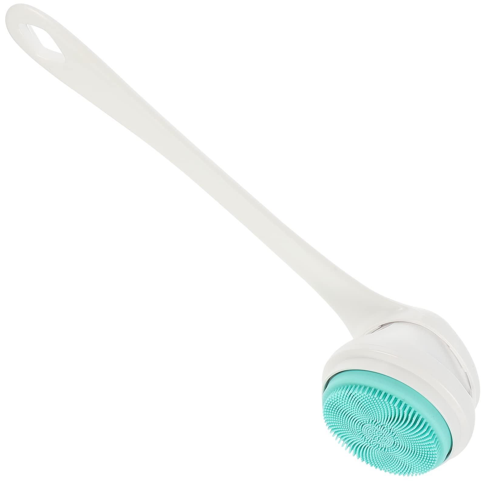 SUPVOX 1 Set Electric Shower Brush Loofah Scrubber Body Exfoliating Scrubber Body Brush Exfoliating Body Scrubber Electric Scrubber Body Scrub Brush Shower Body Scrubber White