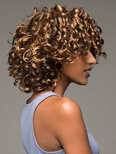 Vivica Vivica Oprah-2 Wig Color FS1B/33 Fox Wigs 6.5" Length Loose Mixed Spural Curls Synthetic Fiber Side Skin Part Pure Stretch Cap African American Black Womens Bundle MaxWigs Hairloss Booklet