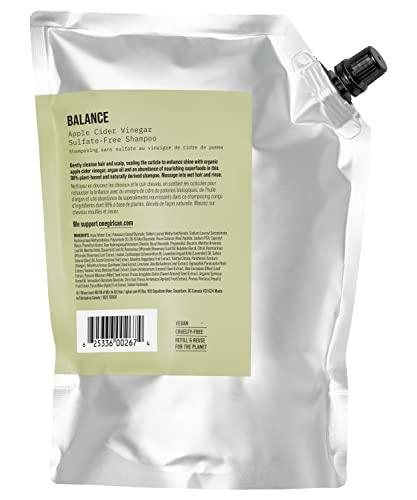 AG Care AG Hair BALANCE Apple Cider Vinegar Sulfate-Free Shampoo Refill, 1L
