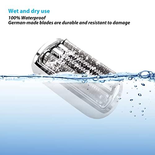 Gxcdizx Series 9 Electric Shaver Replacement Head - 92M - for all Braun Series 9 Electric Razors 9290cc, 9291cc, 9370cc, 9293s, 9385cc, 9390cc, 9330s, 9296cc (Silver)