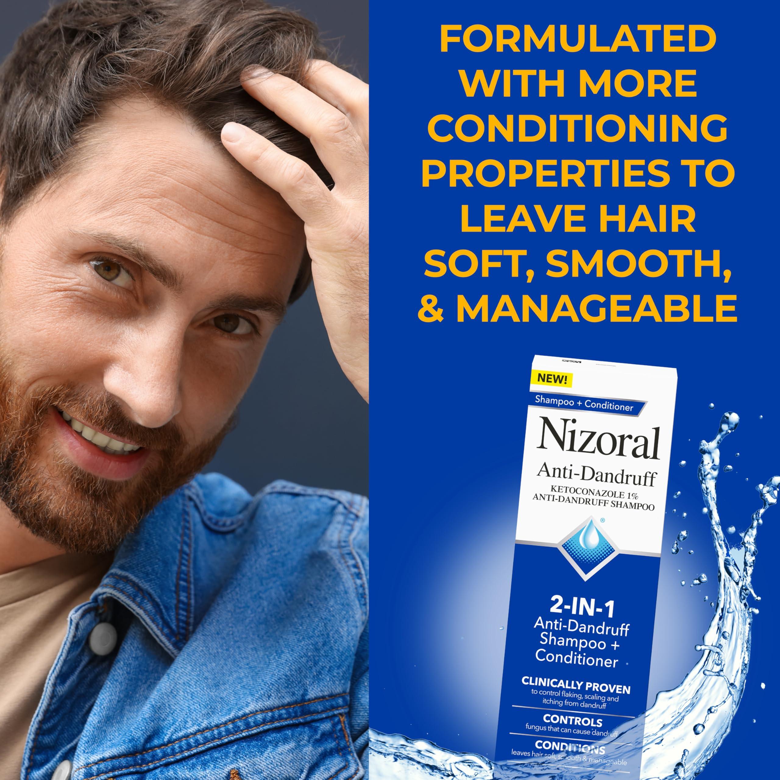 Nizoral Nizoral 2-IN-1 Anti-Dandruff Shampoo & Conditioner with 1% Ketoconazole, 14 fl oz