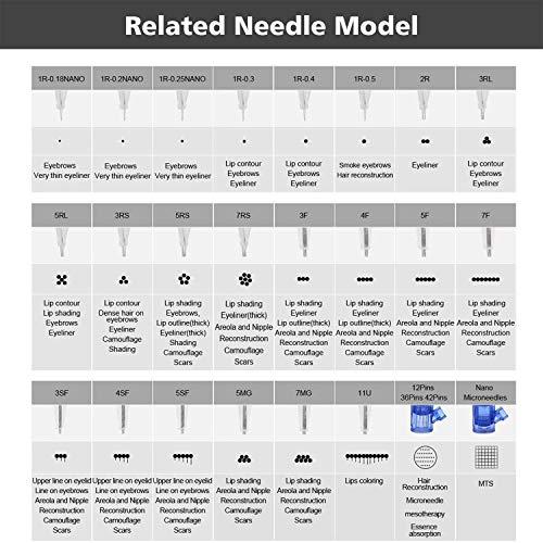BIOMASER Cartridge Needles – BIOMASER 10PCS Sterilized Permanent Makeup Cartridge Needles Screw Thread Tattoo Needle for Permanent Makeup Machine Tattoo Pen for Eyebrow Eyeliner Lip Contour(1R-0.3MM)