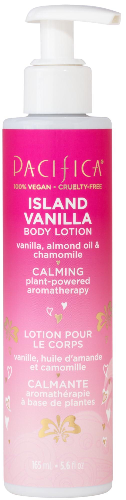 Pacifica Pacifica Body Lotion - Island Vanilla Body Moisturizer - Plant Powered Aromatherapy - Tropical Vanilla Coconut Scent -w/Vitamin E, Almond Oil & Coconut Water Vegan & Cruelty-Free Dermatologist Tested