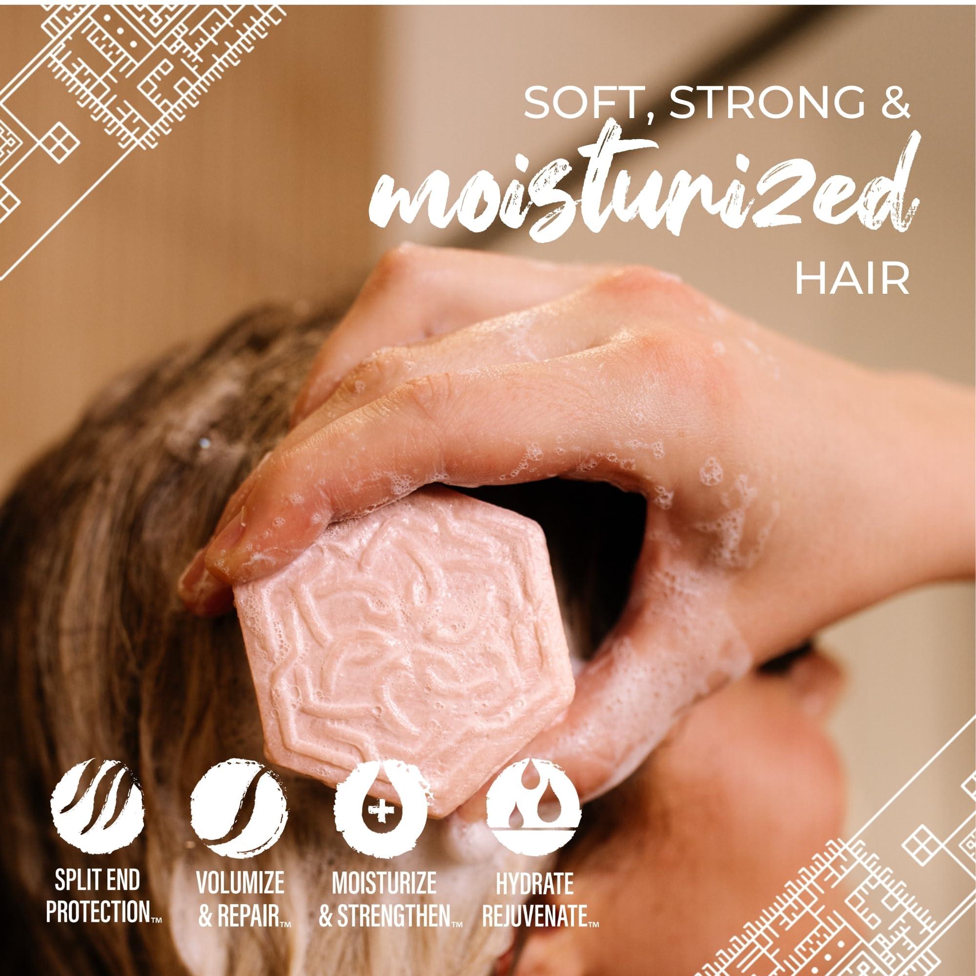 Viori Viori Coconut Bliss Advanced Repair and Moisturizing Shampoo Bar - Made with Rice Water for Hair Growth - Handcrafted Sulfate Free Shampoo