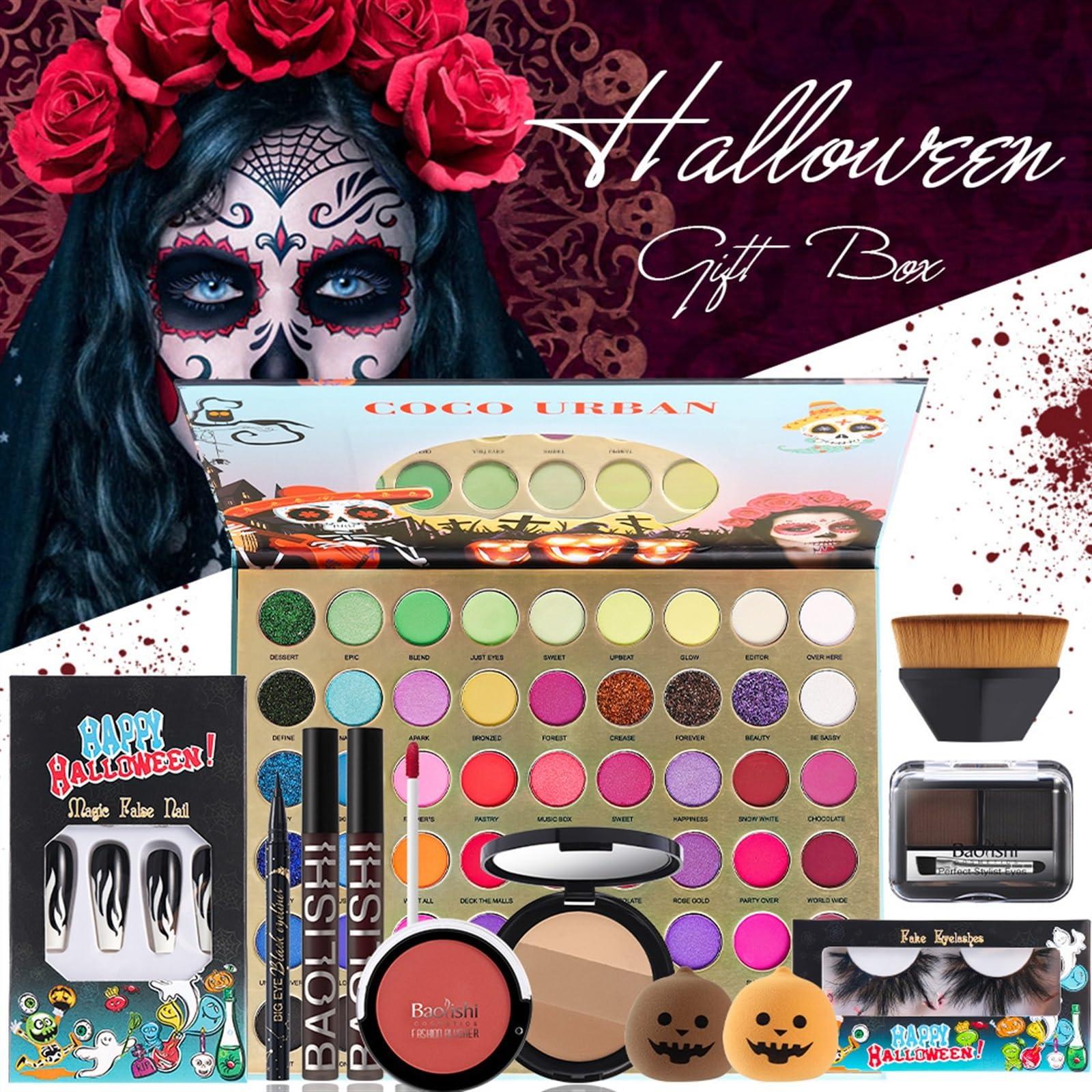 XJLRRTEE-888 Face Painting Kit Halloween Makeup Set, Lip Glaze Eye Shadow Contouring Set, Stage Makeup Body Painting