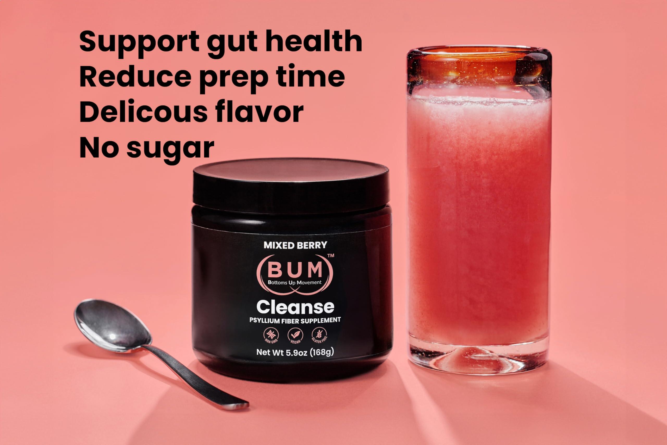 (BUM) Bottoms Up Movement Ultimate Self-Care Bundle: Silicone Lube, Coffee Scrub & Psyllium Fiber Supplement  Long-Lasting Glide, Exfoliated Skin, Clean Digestion for Comfort & Confidence