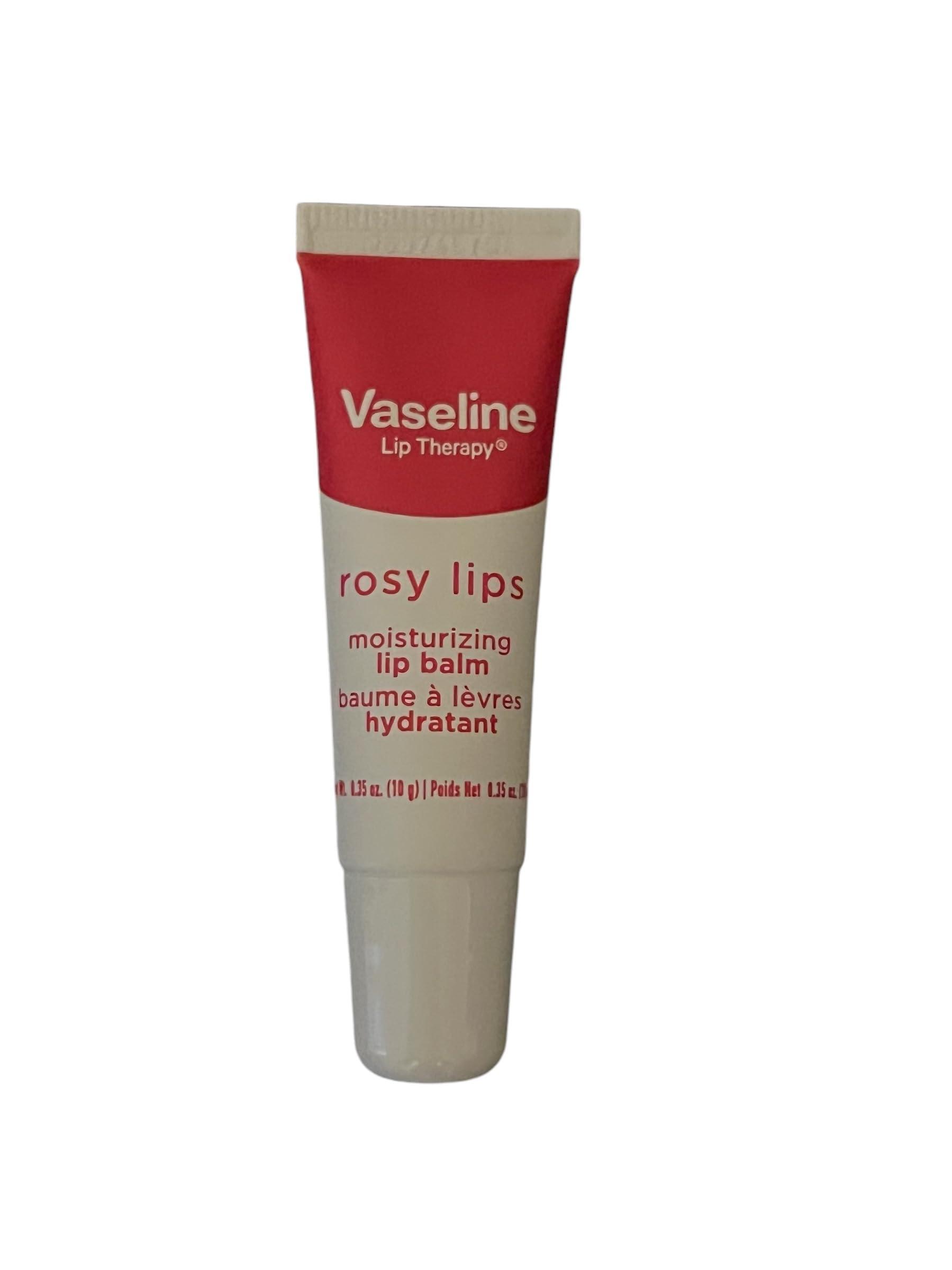 Vaseline Lip Therapy - Rosy Lips by Vaseline for Women - 0.7 oz Lip Balm (Pack of 3)