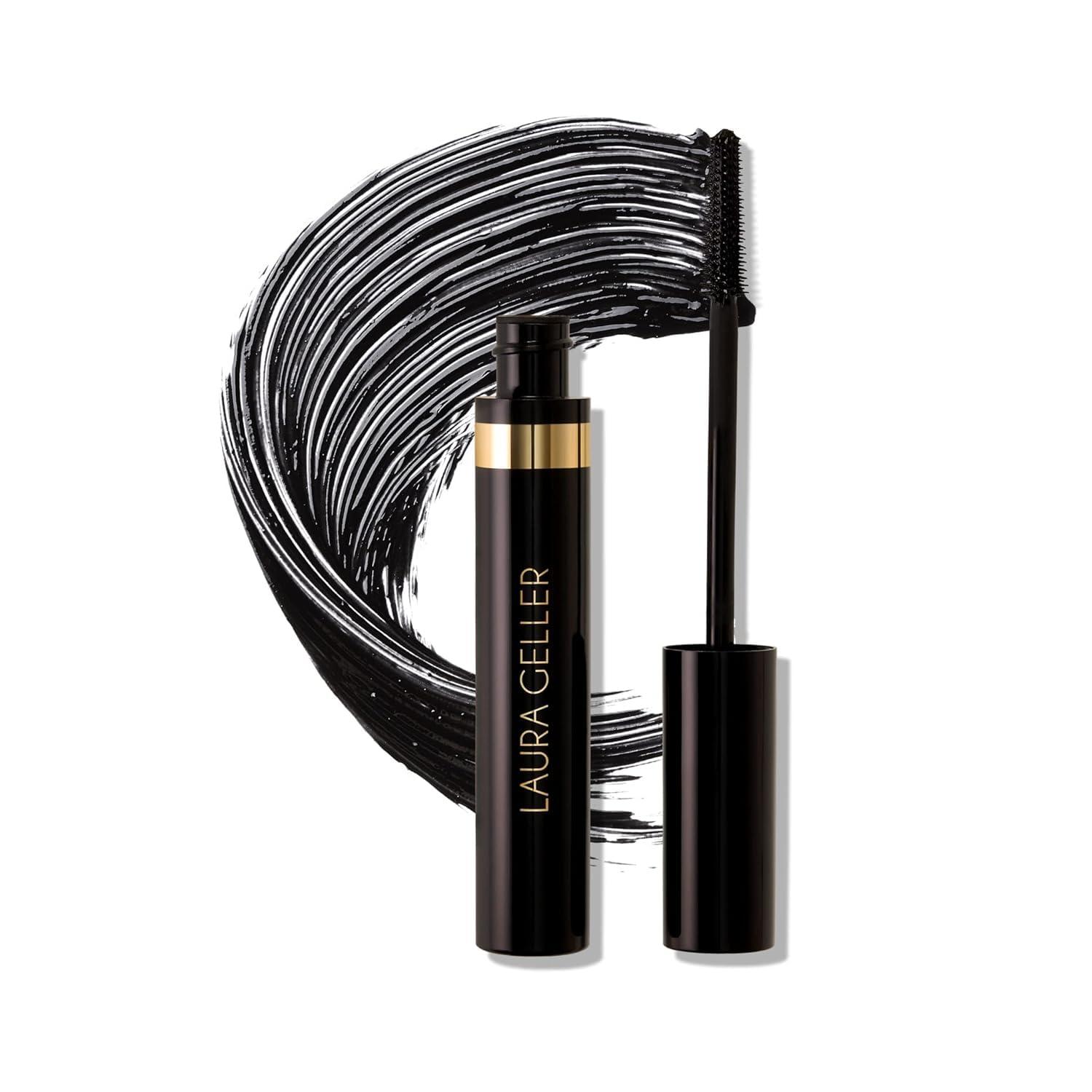 LAURA GELLER NEW YORK LAURA GELLER NEW YORK Kajal Longwear Mascara - Lengthening, Defining, Curling, Buildable Formula Eye Makeup - Innovative Curling Brush - 1 count