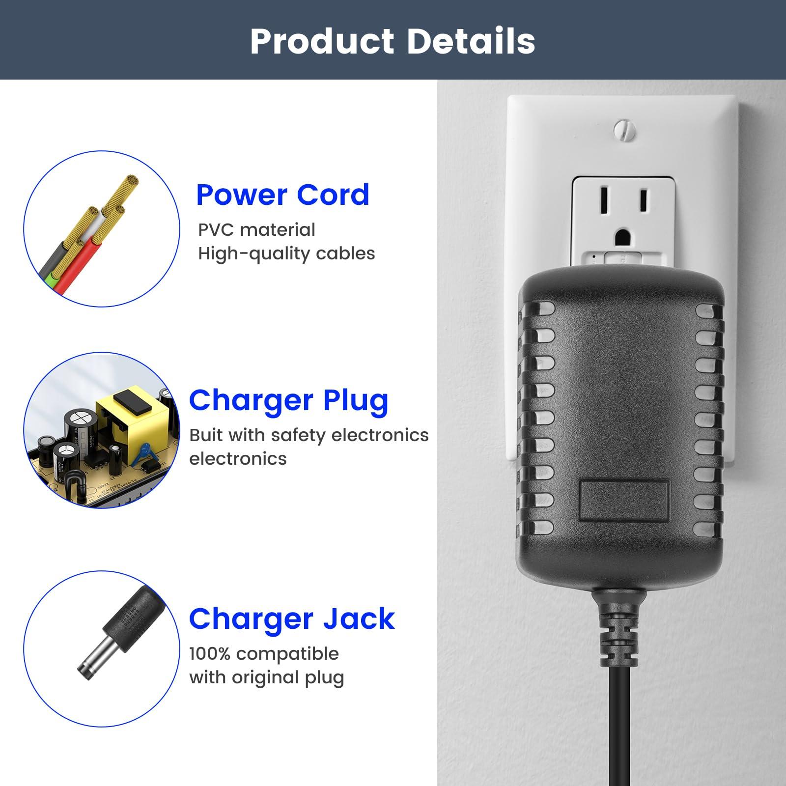 IOKOFJOA 5V 350MA Charger for Remington Shaver, Trimmer Power Cord Compatible with Remington PG525D PG6025B PG6015 PG6020 PG6111 All-in-One Grooming Kit,Trimmer, Men\'s Shaver, Clippers