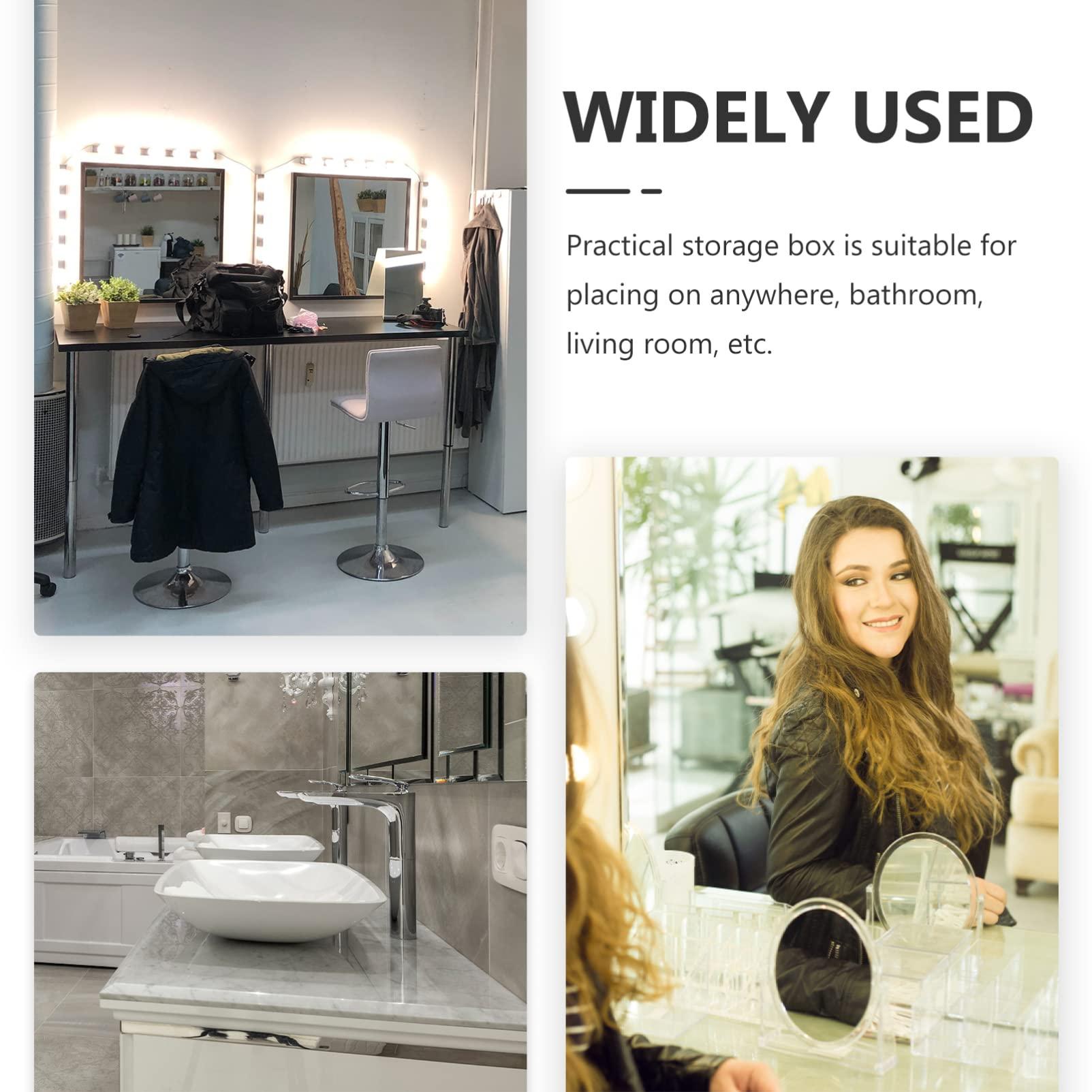 MAGICLULU MAGICLULU 3pcs Cotton Storage Box Laundry Basket Boxed Cotton Bud Container Exfoliating Reusable Makeup Remover Pads Muslin Cloths for Swabs Cotton Pad Clear Storage Container Plastic