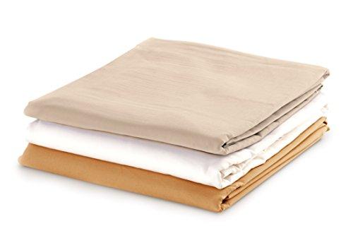 NRG Cotton Poly Flat Massage Table Sheets by NRG - Java Massage Sheets & Spa Table Linens - Durable, 175 Thread Count - Double Brushed for Added Softness & Comfort - 63"W x 100L Flat Sheets