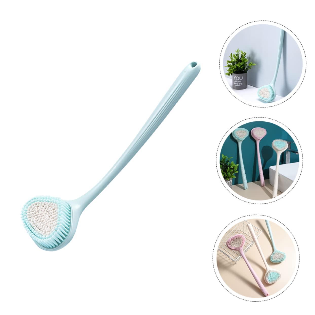 Baluue Baluue Long Handle Scrub Brush Handle Shower Brush Bath Back Brush with Long Handle Back Brush for Shower Bath Scrub Brush with Long Handle Bathtub Scrubber Back Rub Towel Body Pink Pbt