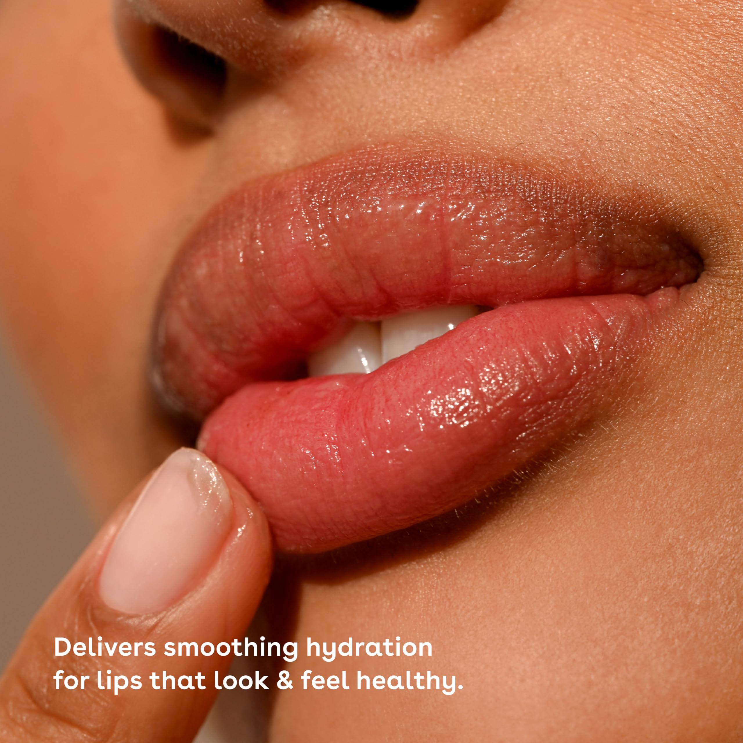 eos eos Plant Based Vegan Lip Salve- Strawberry Sorbet, 100% Natural Formula, Made with Upcycled Olive Squalane, Cruelty Free Lip Balm, 0.42 oz