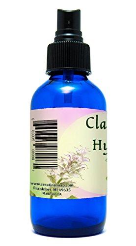 Skincare Guardian Clary Sage Hydrosol - Claire Sage Hidrosol - Refreshing Aromatherapy Pure Clary Sage Water - Facial Toner 4 oz Mister