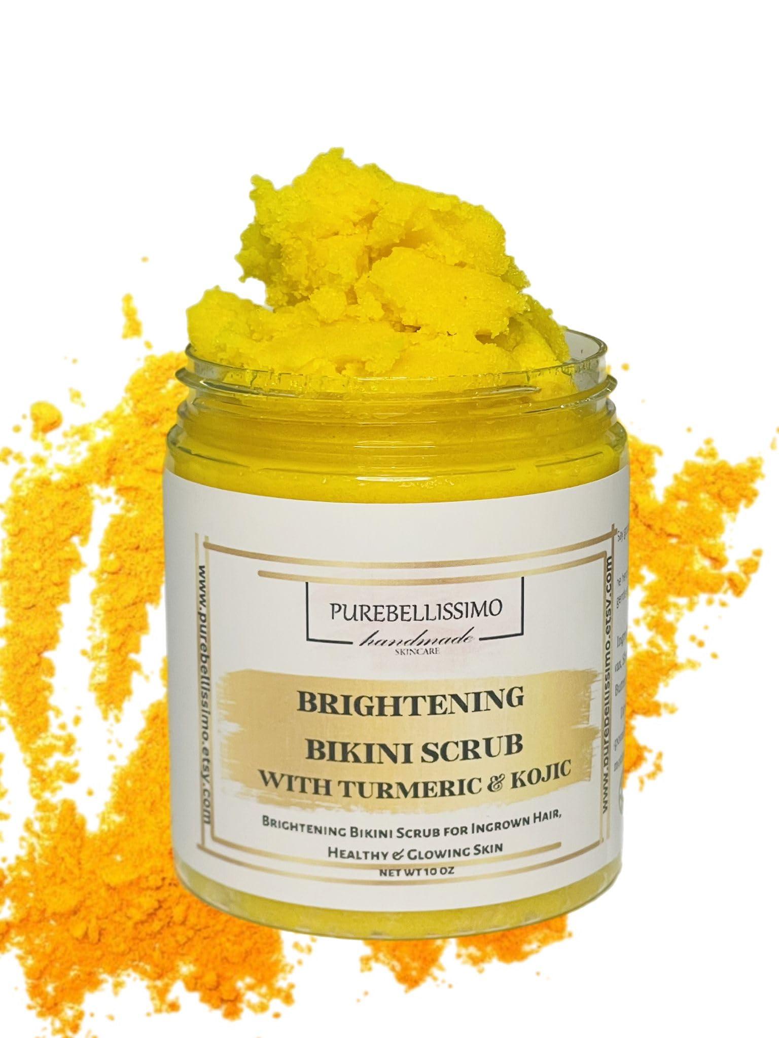 PureBellissimo Purebellissimo Brightening Bikini Scrub For Body Care, Intimate Exfoliating Body Scrub For Dark Spots, Ingrown Hair Treatment For Bikini Area Bump Eraser, Bikini Area Exfoliator for Women