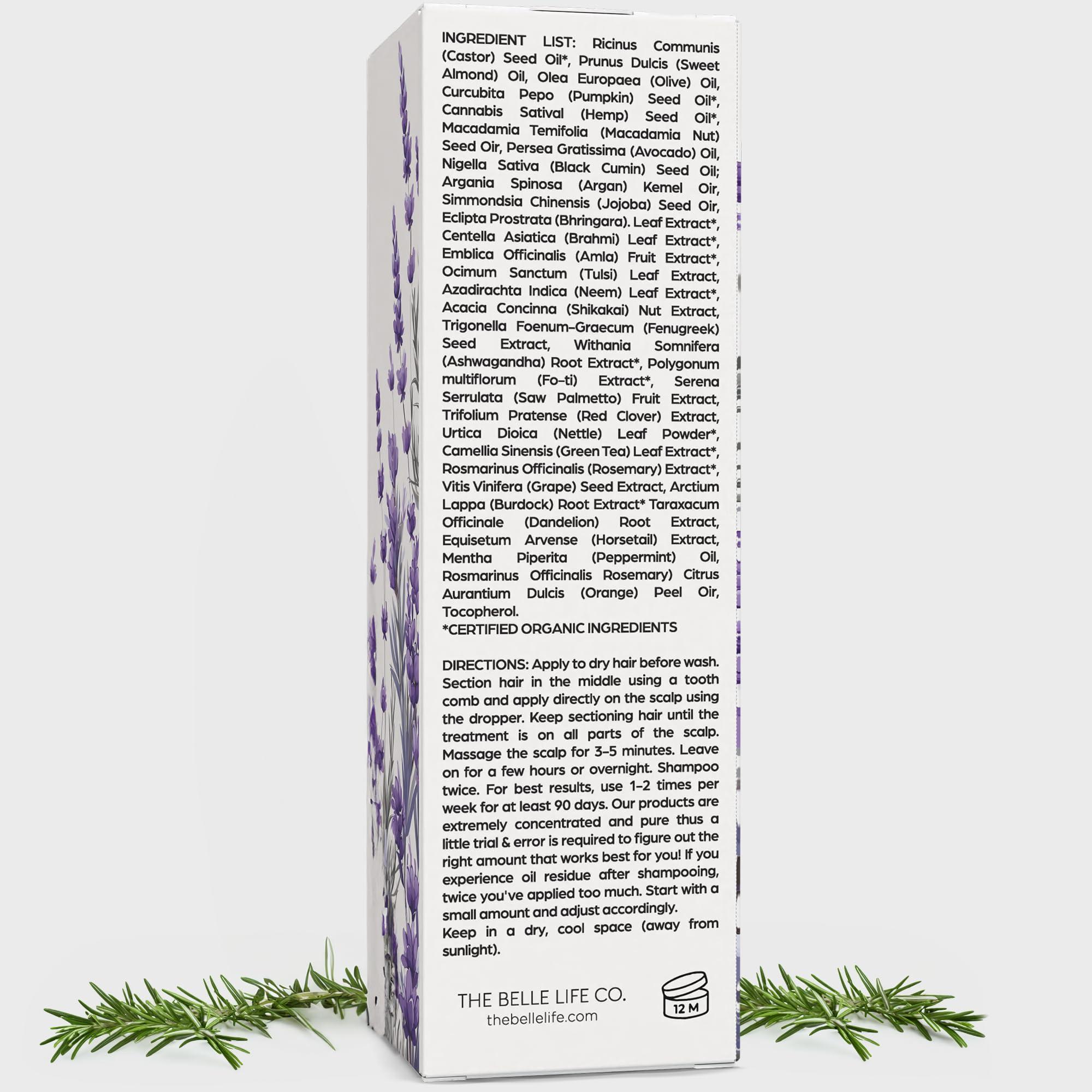 Sebastian Diaz Rosemary Hair Oil Scalp Treatment inspired by THE INNATE LIFE, 100ml 3.4 fl oz Nourishes and Supports Fuller-Looking Hair with Organic Rosemary Oil