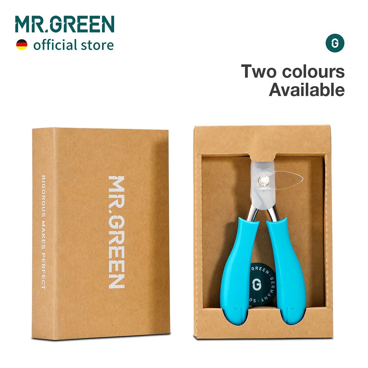 MR.GREEN MR.GREEN Nail Clippers Toenail Cutters Anti-Splash Professional Ingrown Thick Hard Nail Scissors Pedicure Tools Manicure Sets (Blue Handle)