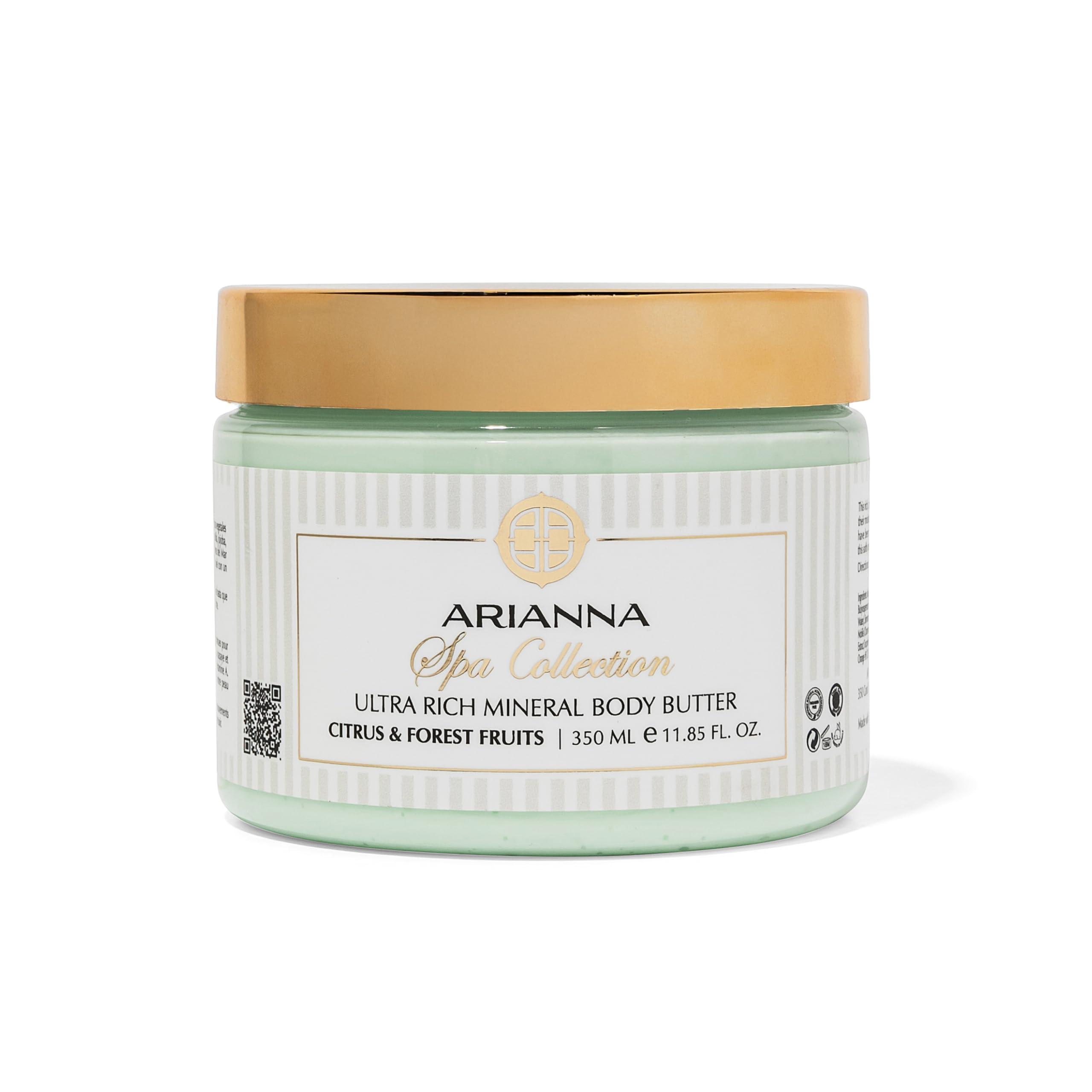 ARIANNA ARIANNA-SKINCARE Ultra Rich Mineral Body Butter Dead Sea Body Butter For Dry Skin Repair Rich Vegan Hydrating Moisturizer (Citrus & Forest Fruits)