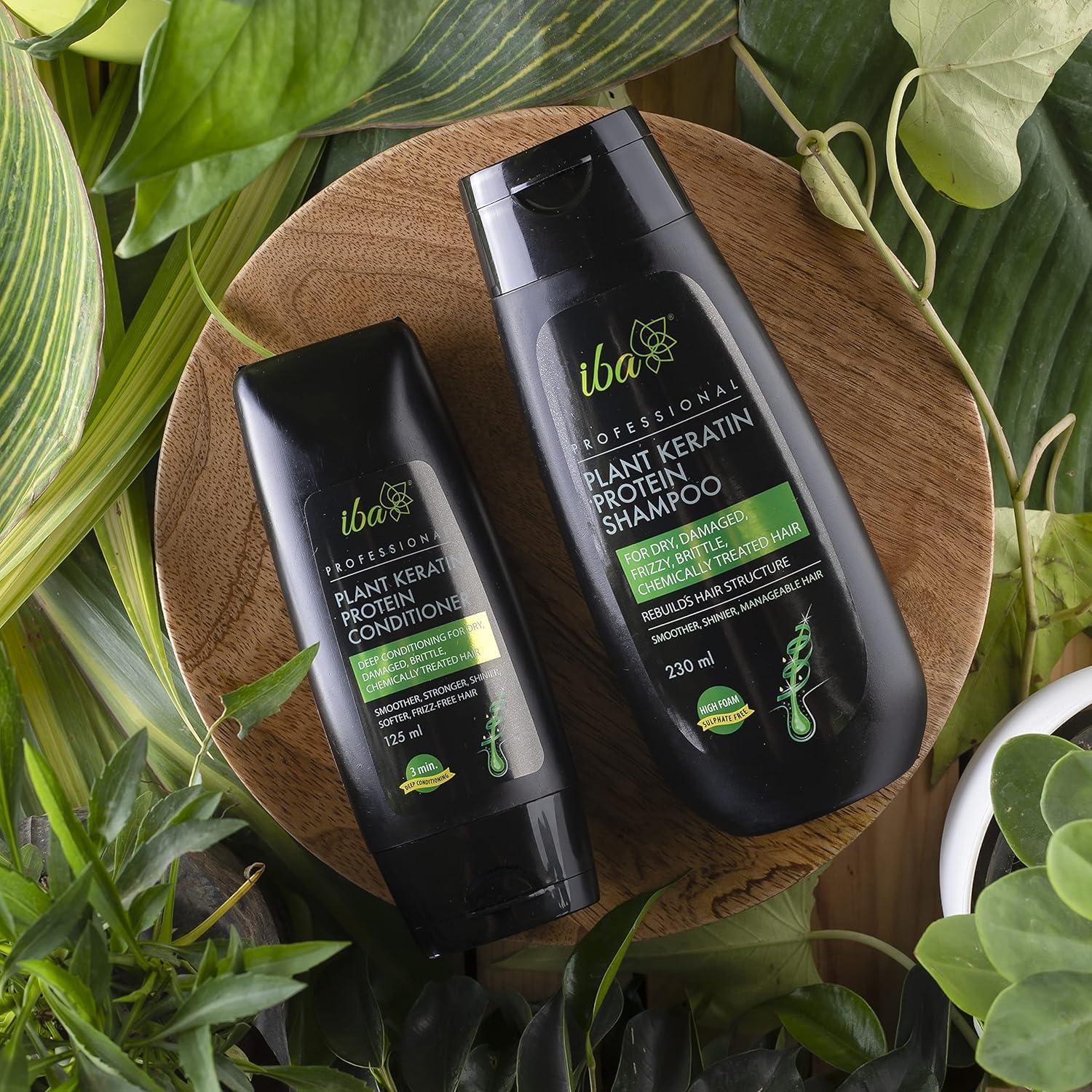 KM Plant Keratin Shampoo & Conditioner Combo | No Sulfates, No Parabens, High Foaming Formula for Dry Frizzy Damaged Hair