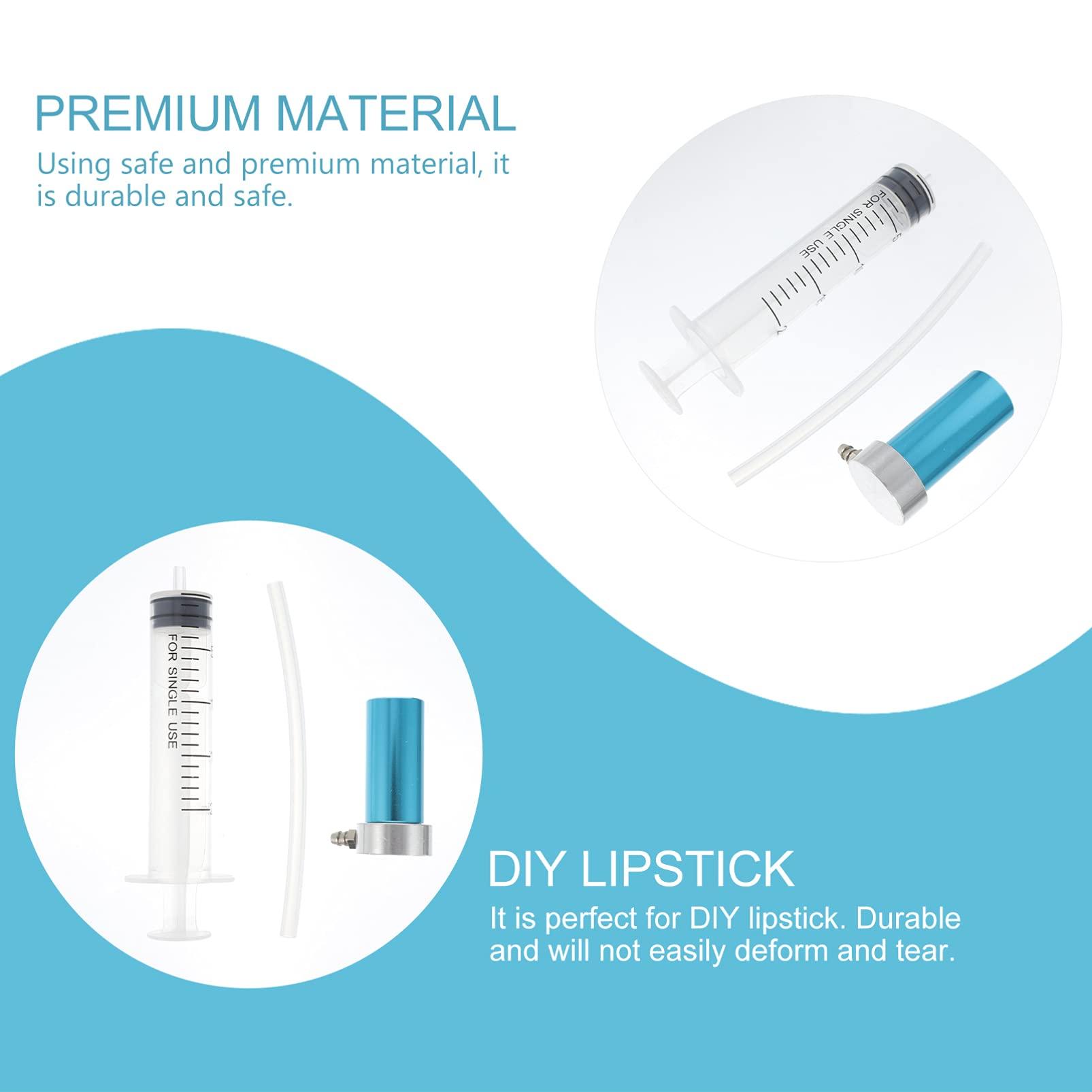 HEALLILY 2 Sets DIY Lipstick Mold with Lipstick Stripper Aluminum Lip Gloss Balm Fill Maker Molding Tool for DIY Cosmetic Lipstick Extractor