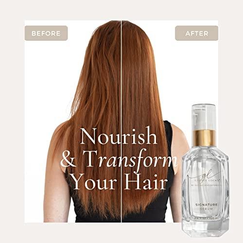 Goldie Locks Goldie Locks Signature Serum, Strengthen and Repair Damaged Hair, Safe for Extensions & Colored Hair, Luxuriously Lightweight, Gives Intense Nourishment and Shine, Protection From Heat & UV Rays