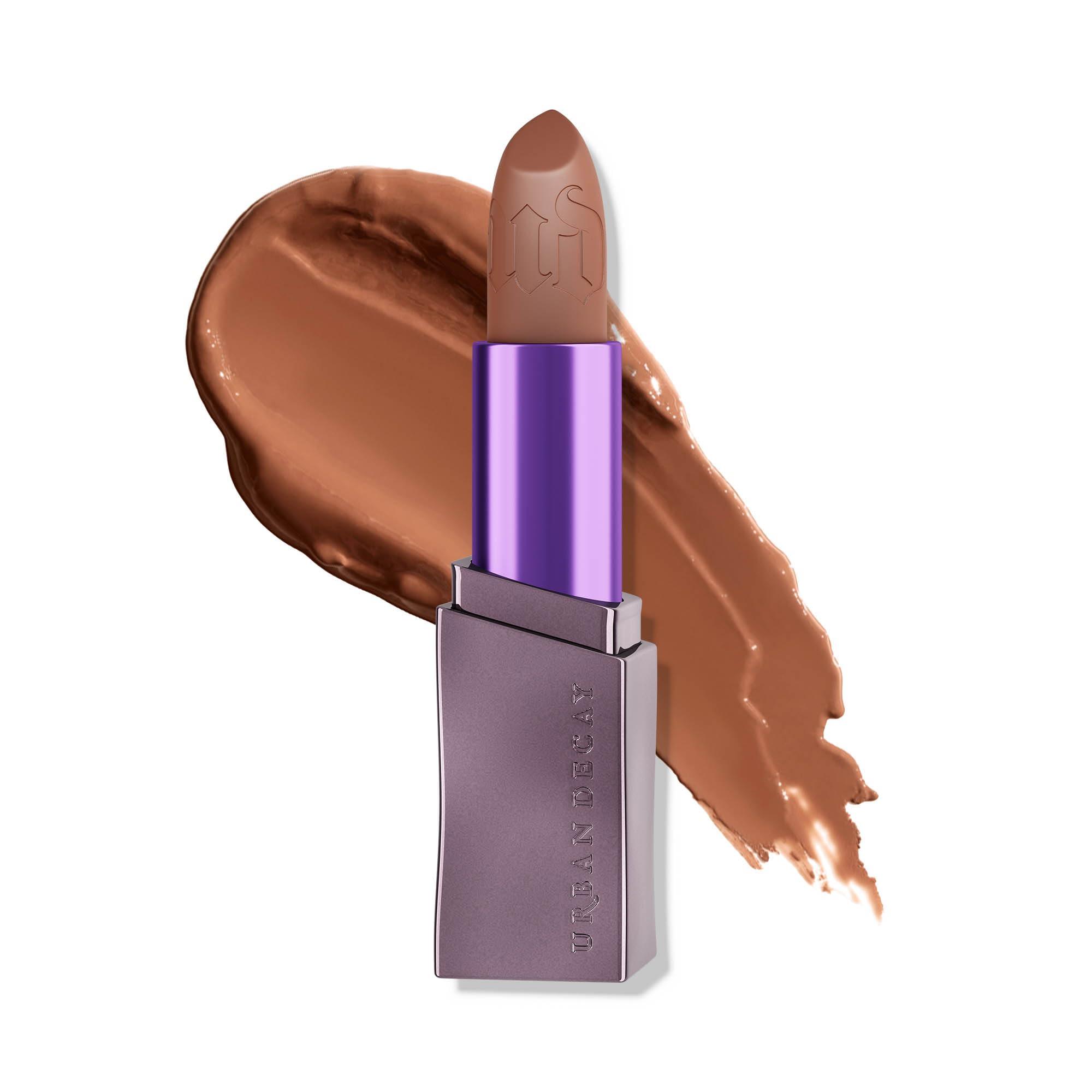 URBAN DECAY URBAN DECAY Vice Hydrating Lipstick (Depends on Traffic - Medium Warm Nude - Cream Finish), Creamy Formula, Moisturizing Lip Color with Aloe Vera & Avocado Oil, Vegan, Cruelty-free - 0.11 oz