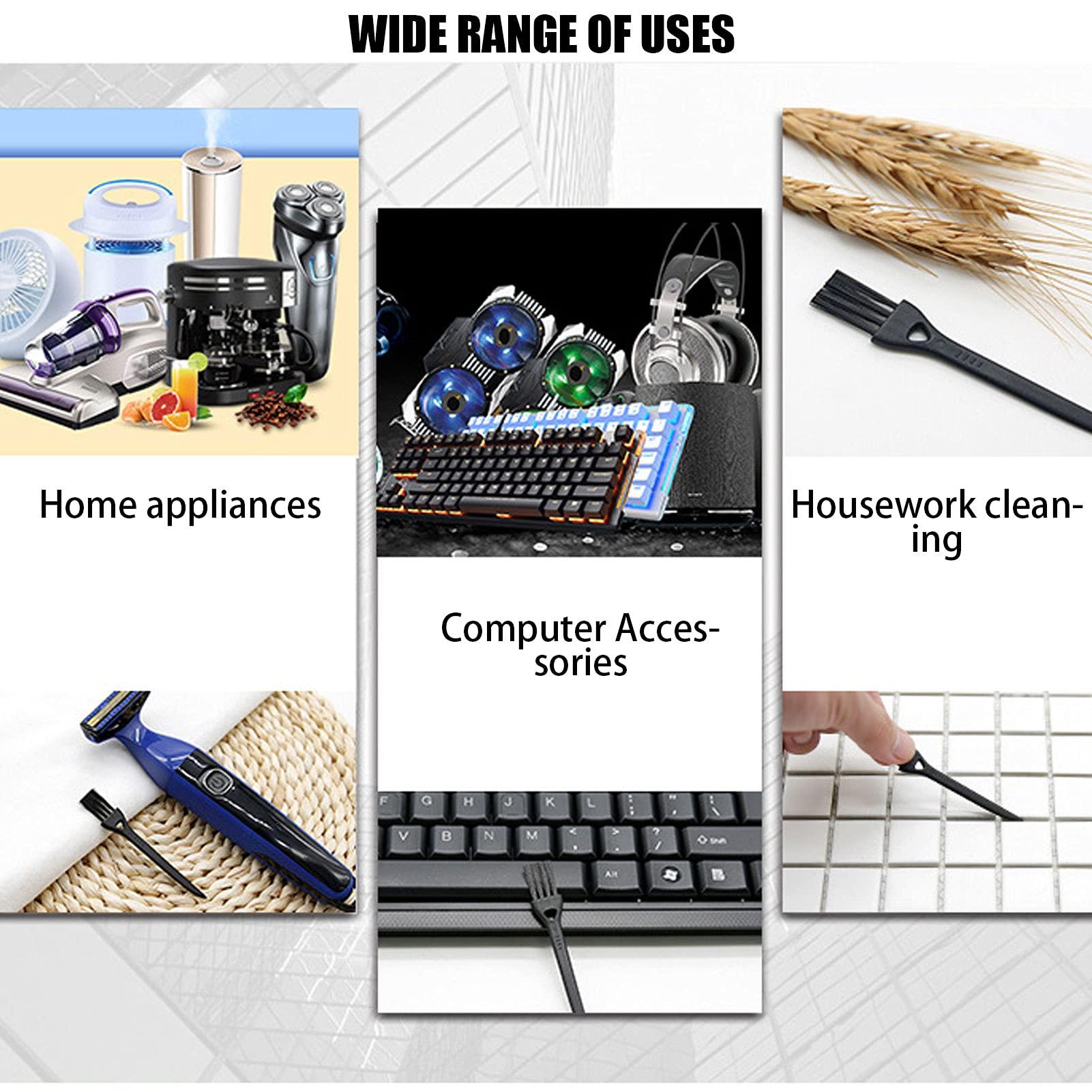 Dioche Electric Shaver Cleaning Brushes Set, PP Handle Clipper Cleaning Brush Nylon Hair Razor Cleaner