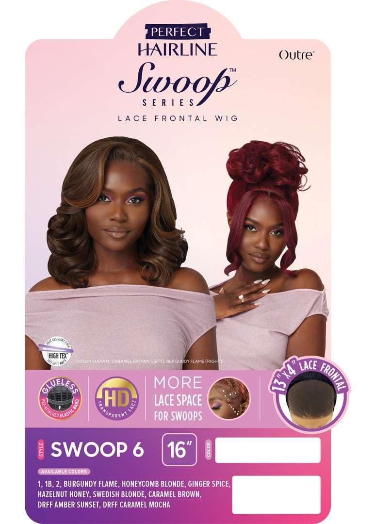 Outre Outre Lace Front Wig - Perfect Hair Line 13X4 - Swoop Series - Swoop 6 (GINGER SPICE)