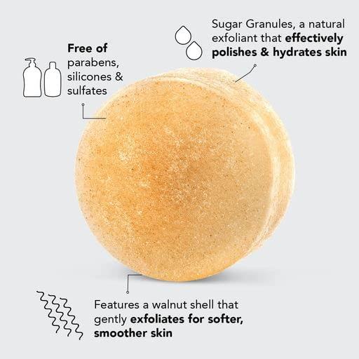 Kitsch Kitsch Exfoliating Sugar Body Scrub Bar & Bottle Free Beauty Soap Bar Bag with Discount