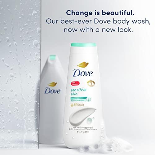 Dove Dove Body Wash Sensitive Skin 2 Count Hypoallergenic and Sulfate Free Body Wash Effectively Washes Away Bacteria While Nourishing Your Skin 20 oz