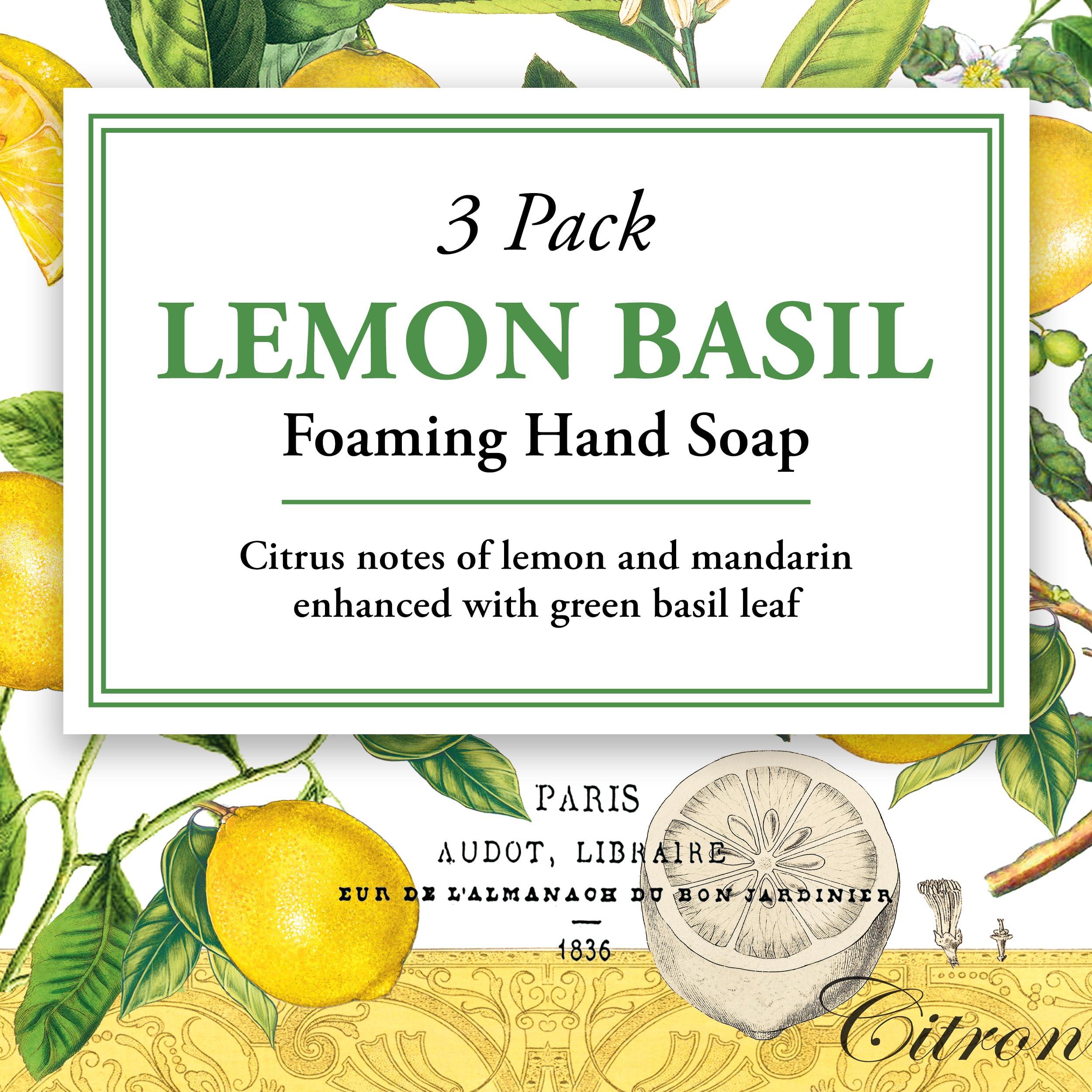 Michel Design Works Michel Design Works Foaming Hand Soap, 17.80-Fluid Ounce, Lemon Basil - 3-PACK