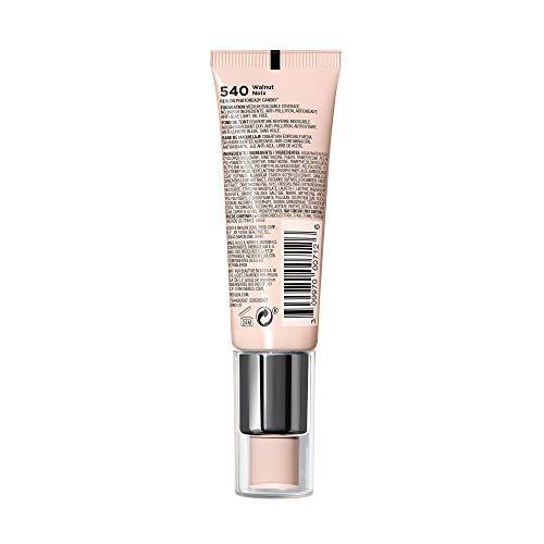 REVLON Revlon PhotoReady Candid Natural Finish Foundation, with Anti-Pollution, Antioxidant, Anti-Blue Light Ingredients, 540 Walnut, 0.75 fl. oz.