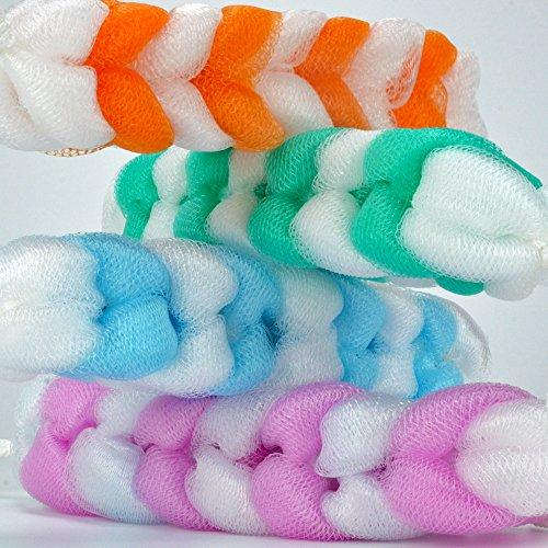 Eslite Eslite Exfoliating Loofah Back Scrubber for Shower,Wonderful Colors(4- Counts)